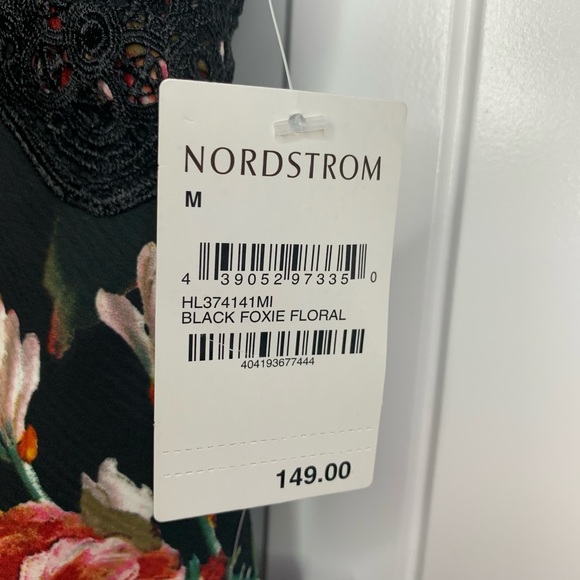 Chelsea 28 Black Foxie Floral Lace Trim Tea Dress - Picture 12 of 14